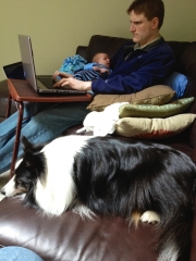 The couch is for dogs isn't it?